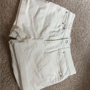 J. Crew Women's Cream Denim Shorts